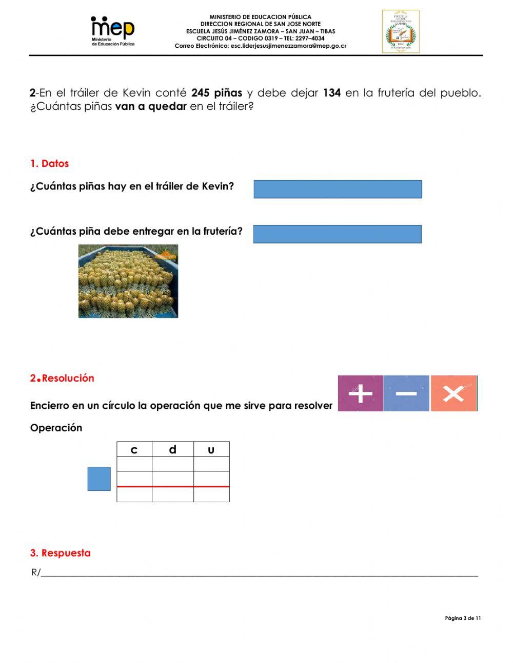 Estrategia de Evaluación Matemática 2020 I Parte