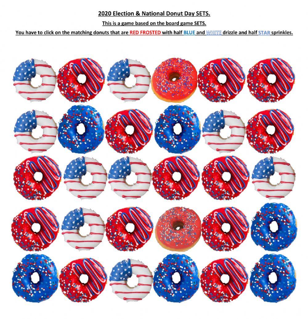 Election and donut day SETS