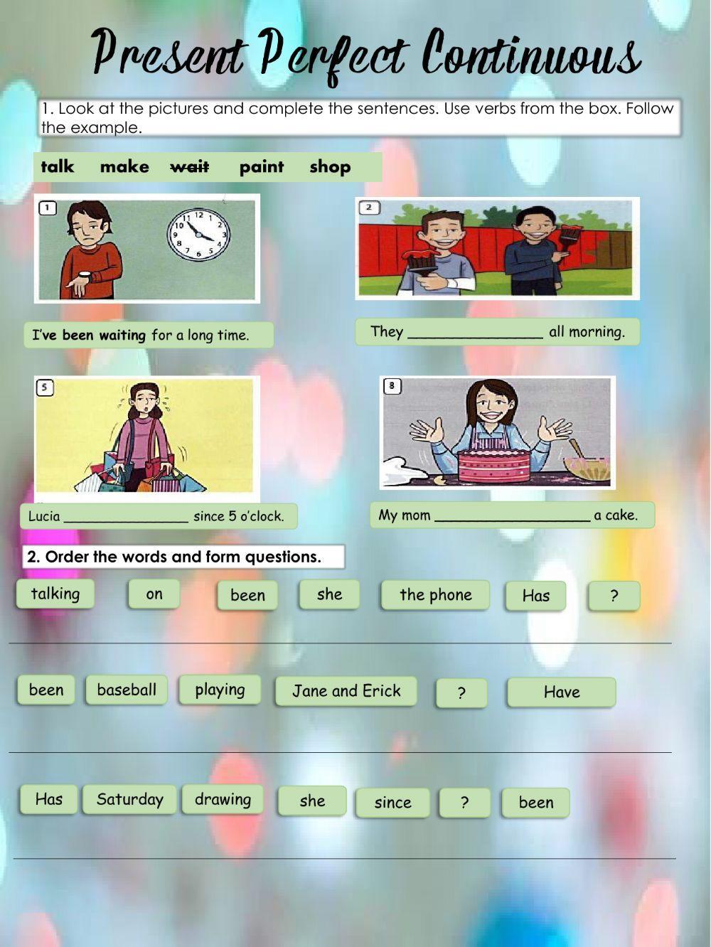 Present Perfect Continuous 473034 caritoh26 Live