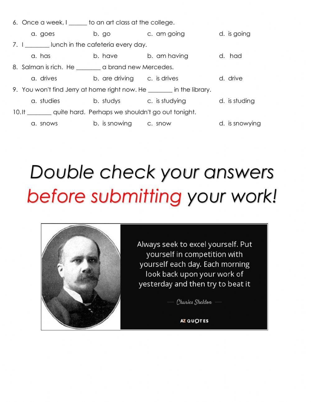 Simple Present vs Present Continuous