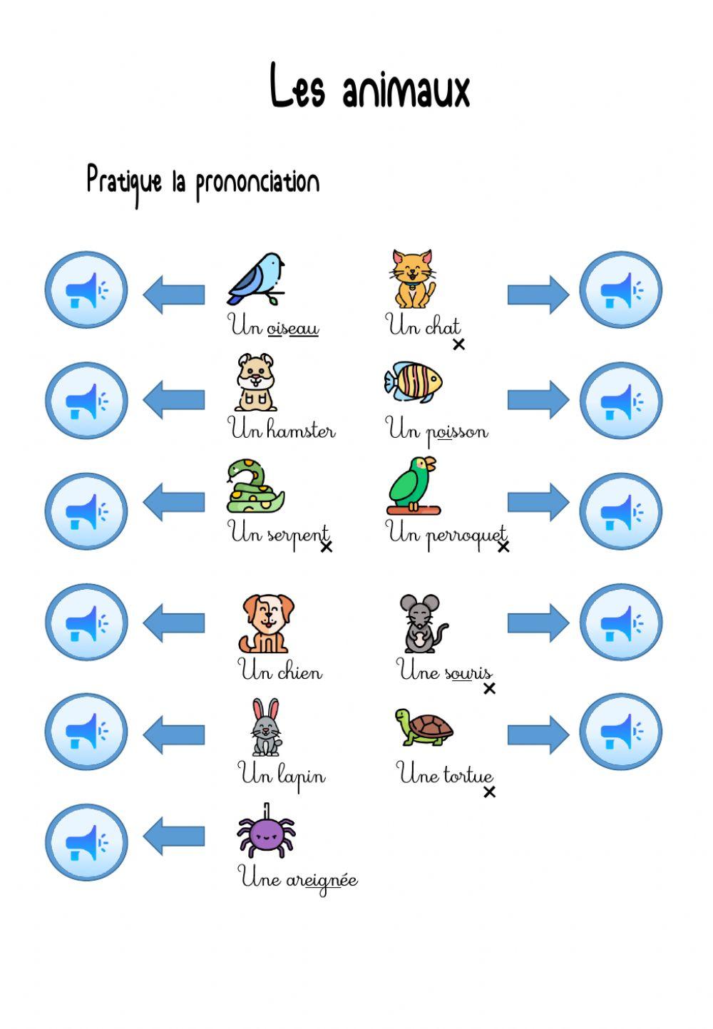 Les animaux Les animaux