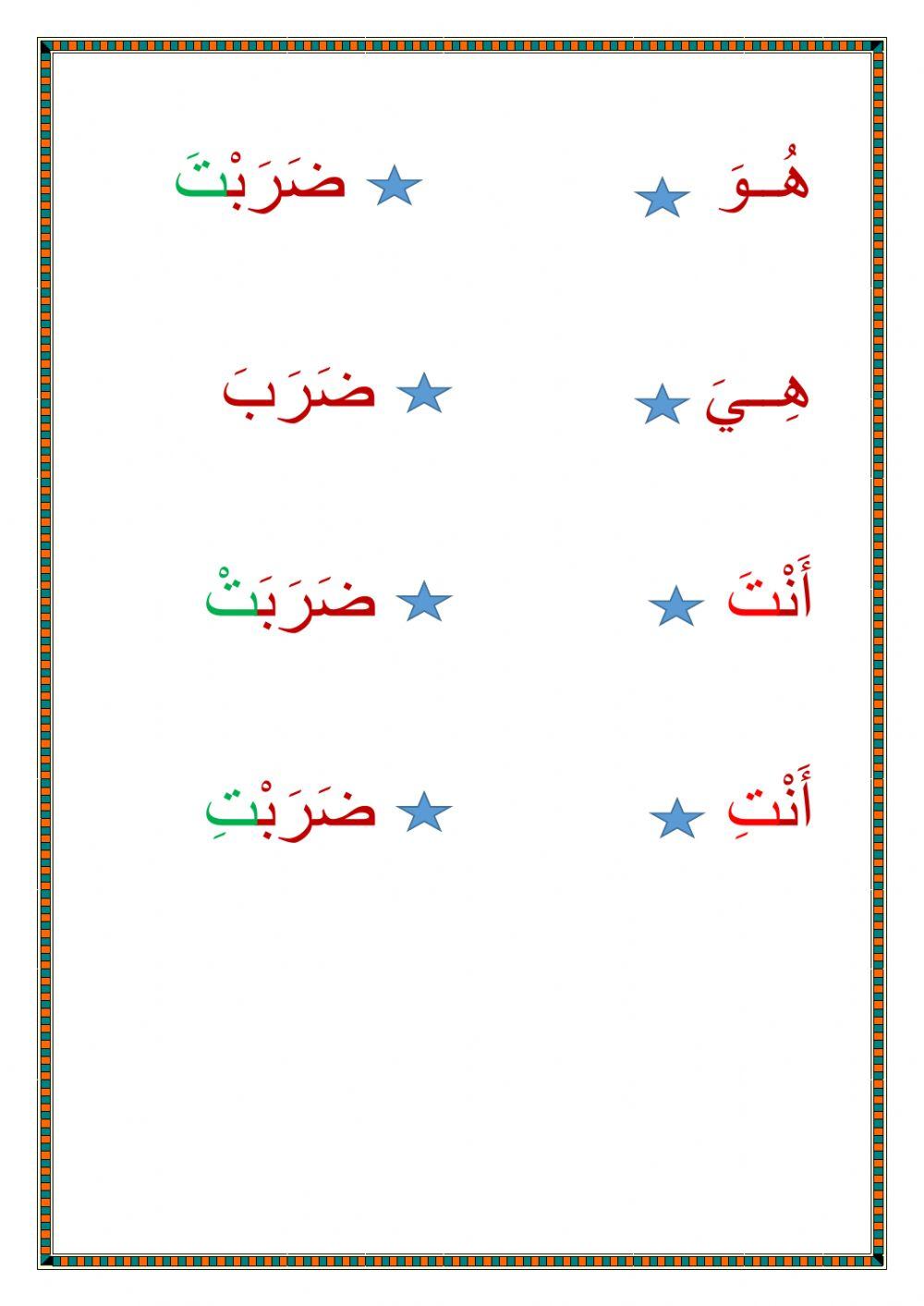 تصريف الفعل الماضي