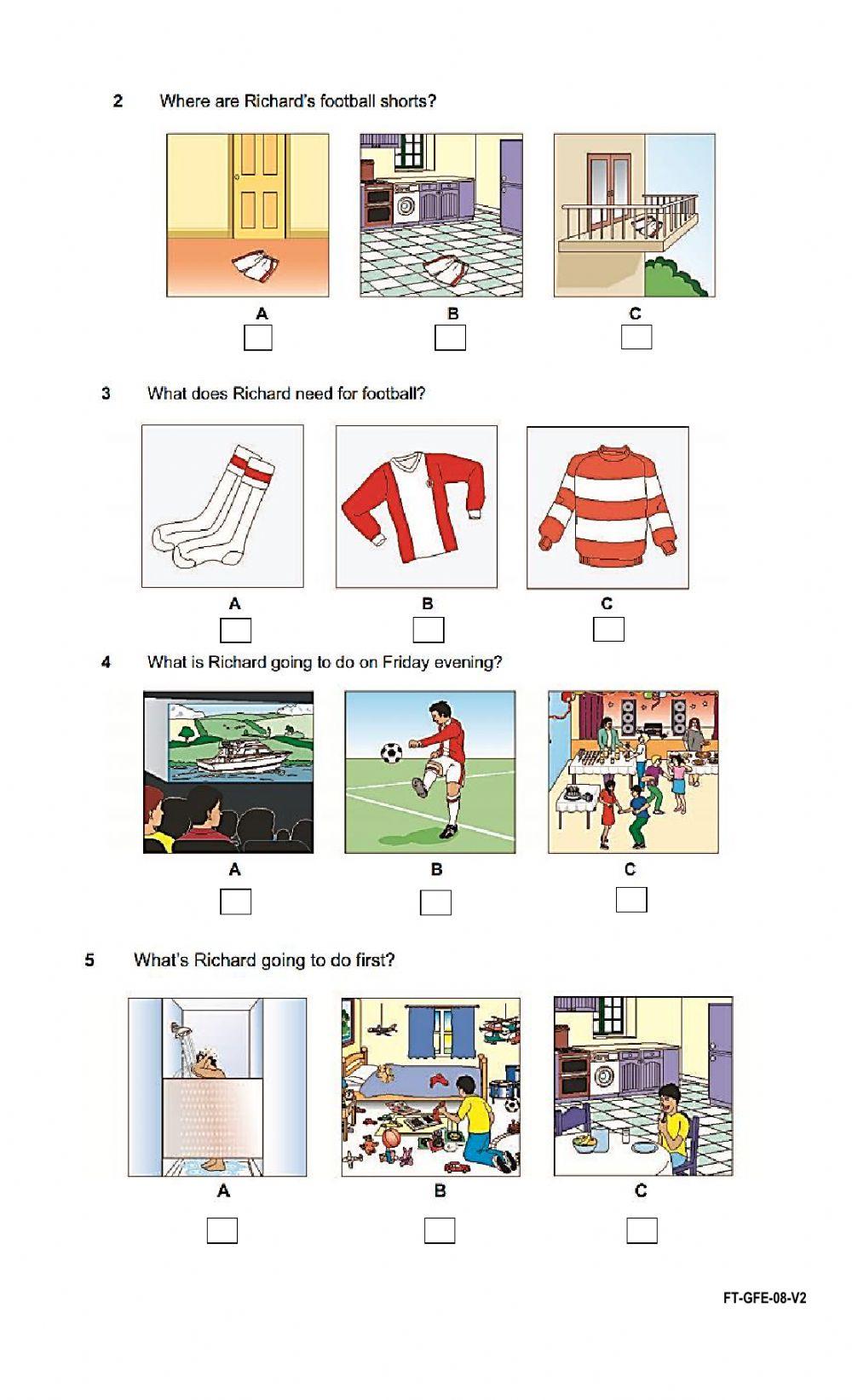 End of year diagnostic test - listening