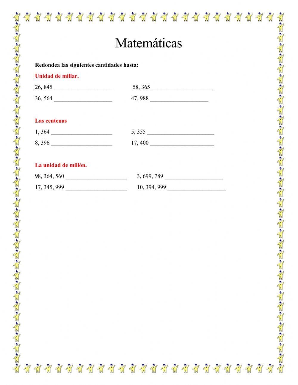 Números mayores  que un millón