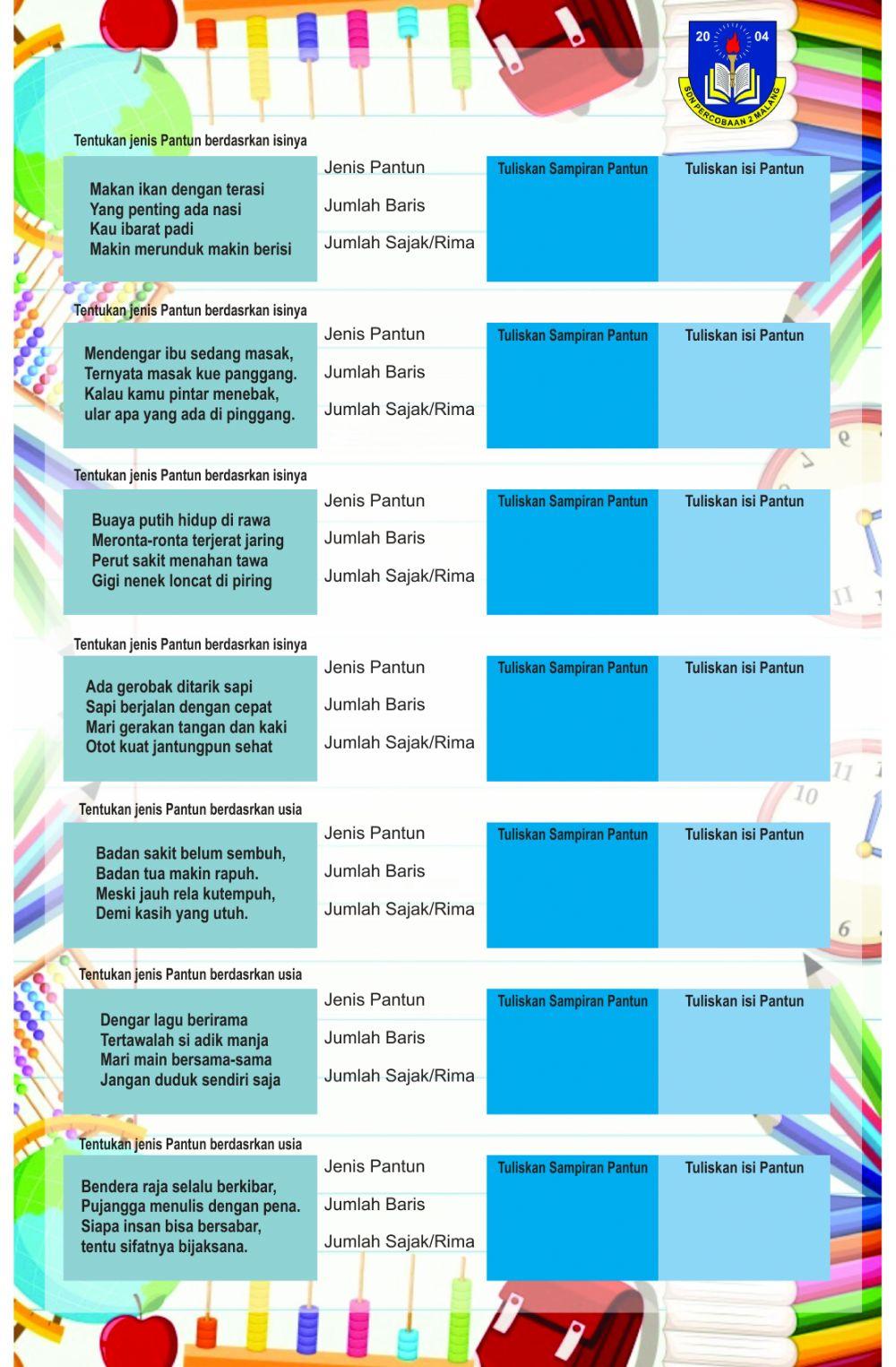 LKPD Jenis Pantun