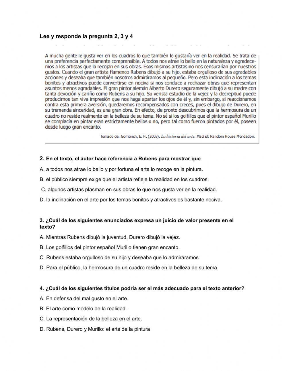 Comprensión lectora