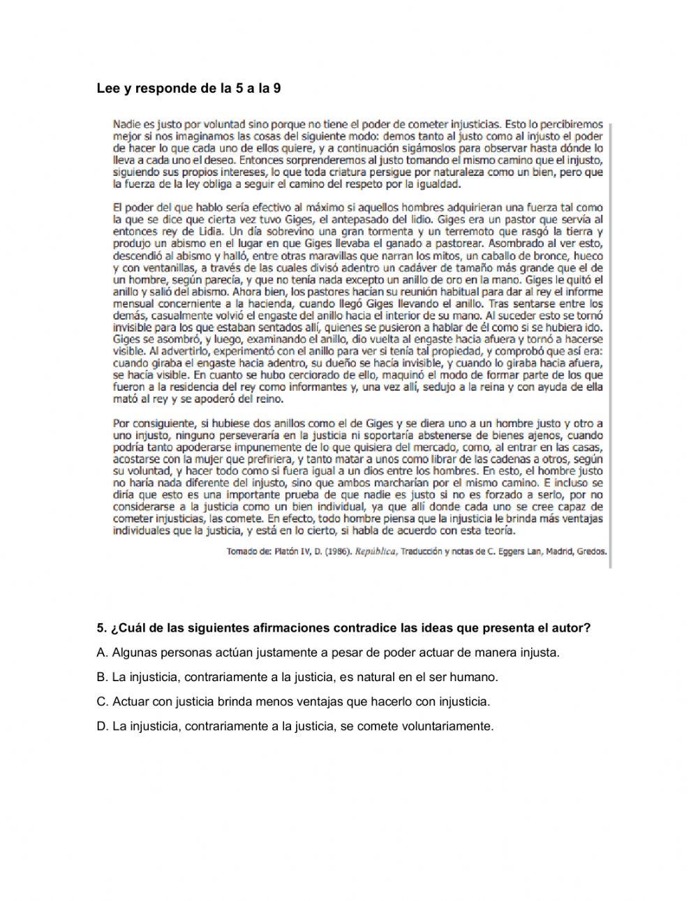 Comprensión lectora