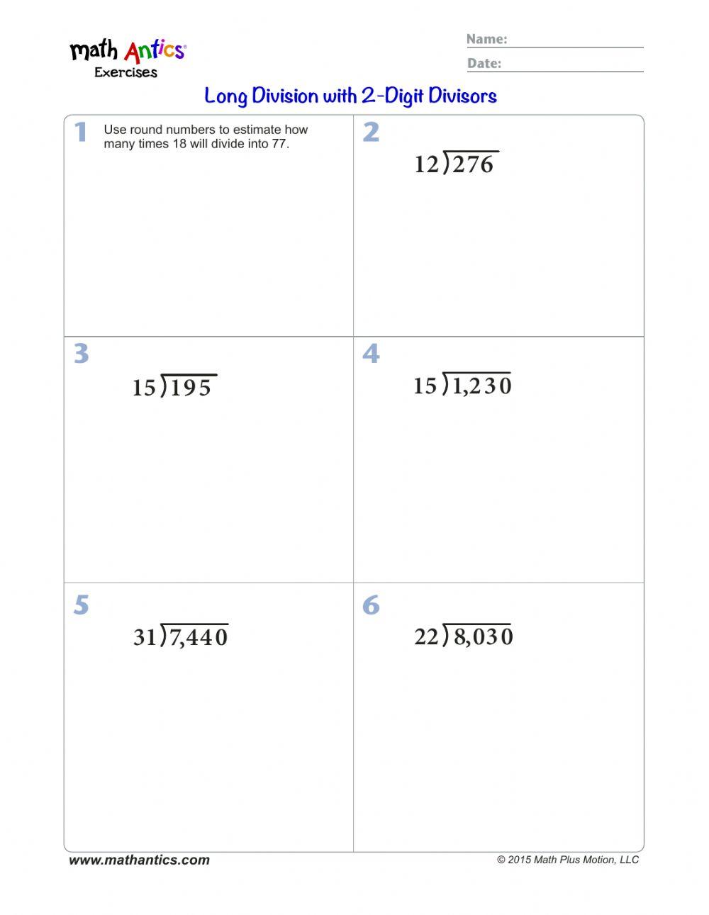 Math Antics Division with 2 digit Divisors  5.7