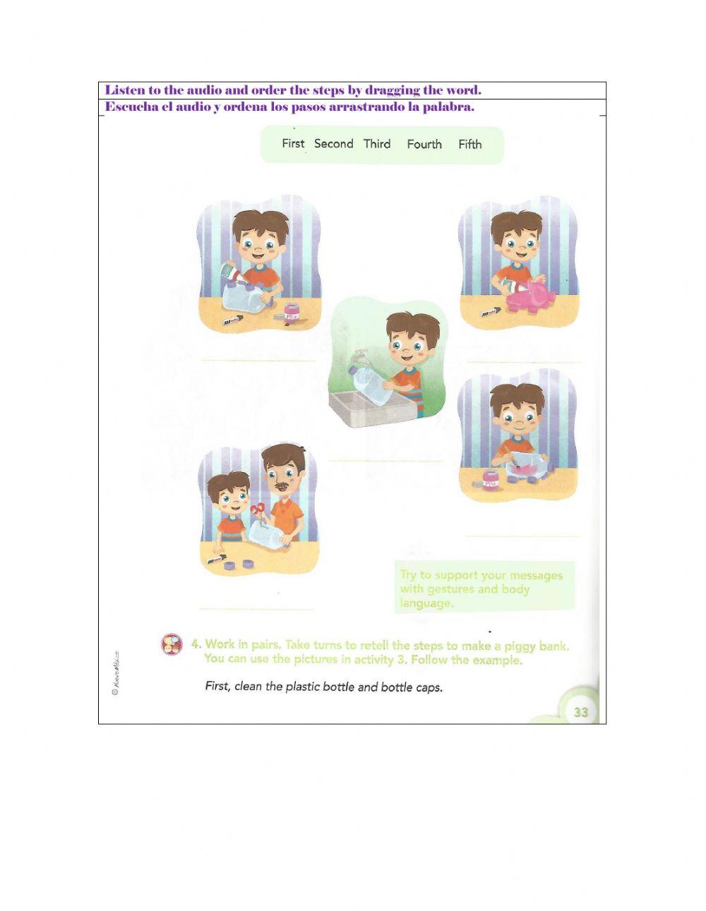 3º grado bloque 2 unit 1.2 actividad 2