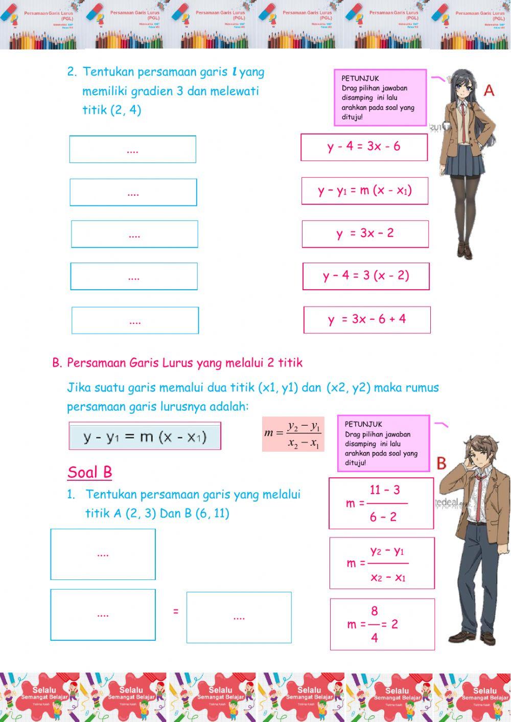 Persamaan Garis Lurus Part 3
