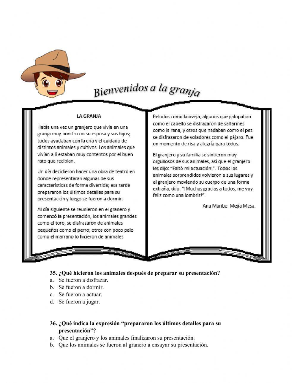 Prueba saber español parte 2