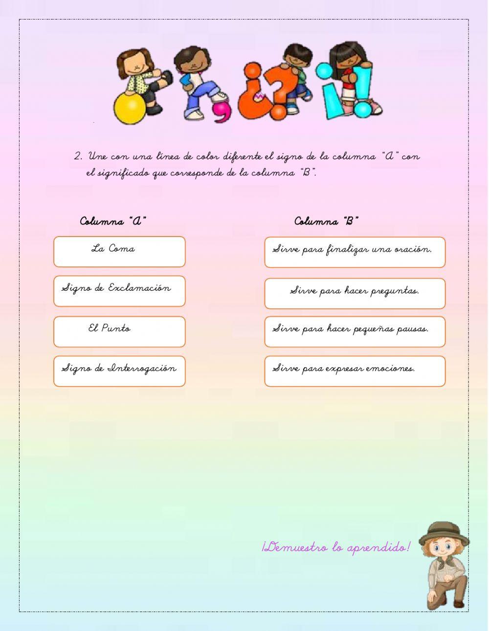 Signos de puntuación.