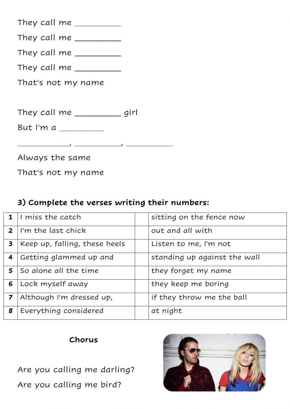 LISTENING - The Ting Tings - That's Not My Name