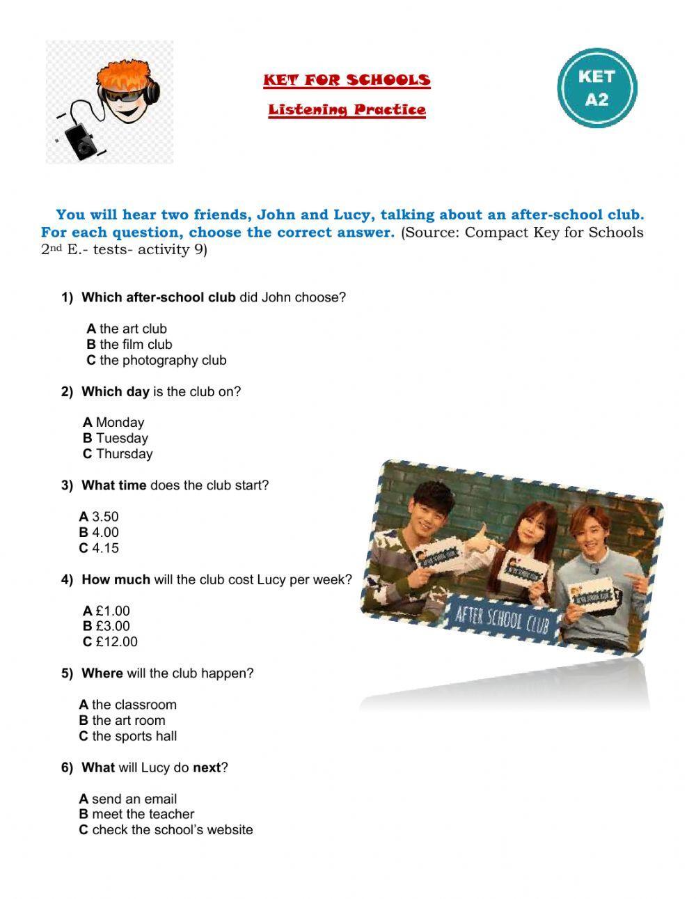 Listening: Key for Schools