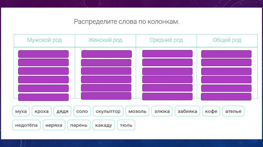 Существительные общего рода