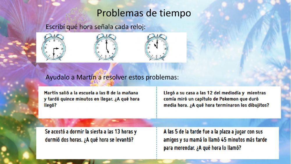 Problemas de tiempo
