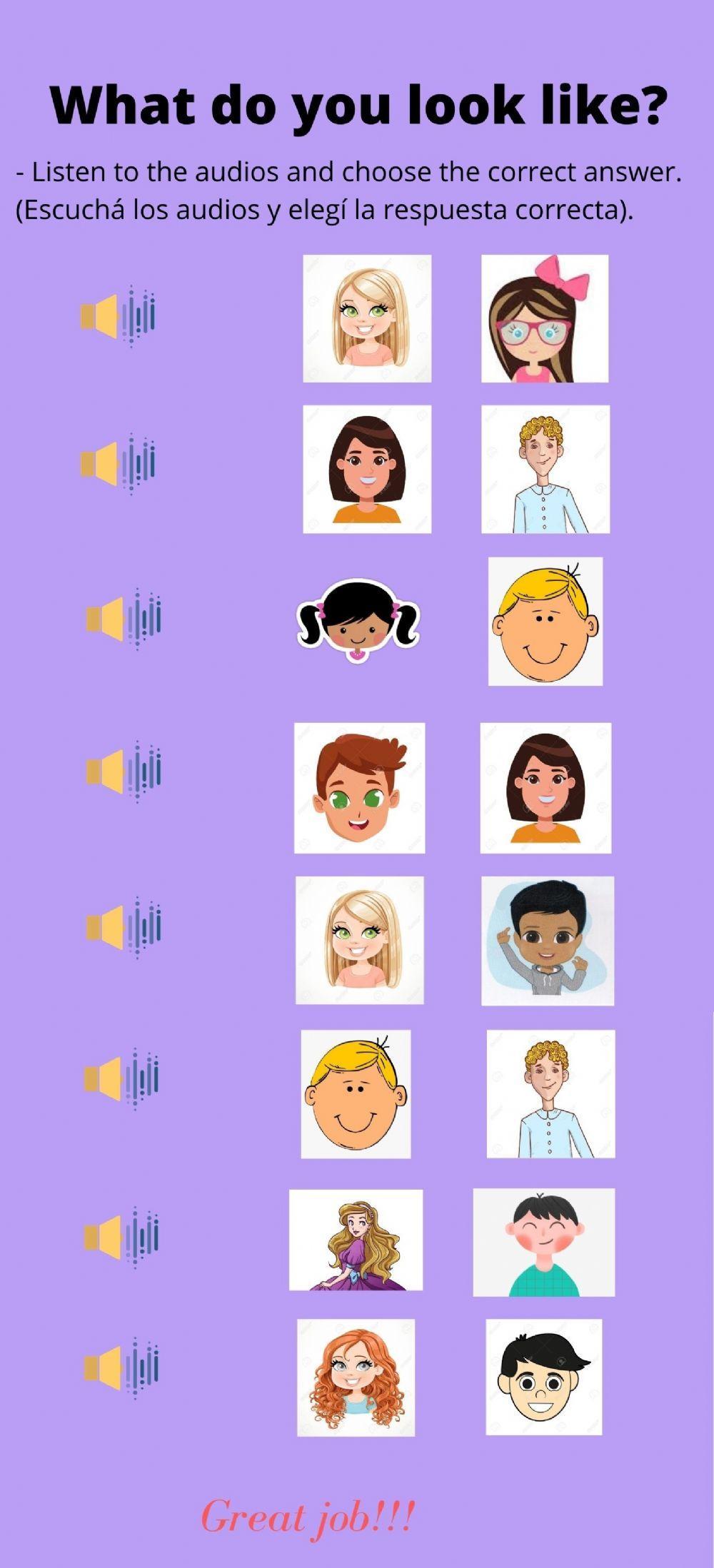 What do you look like?