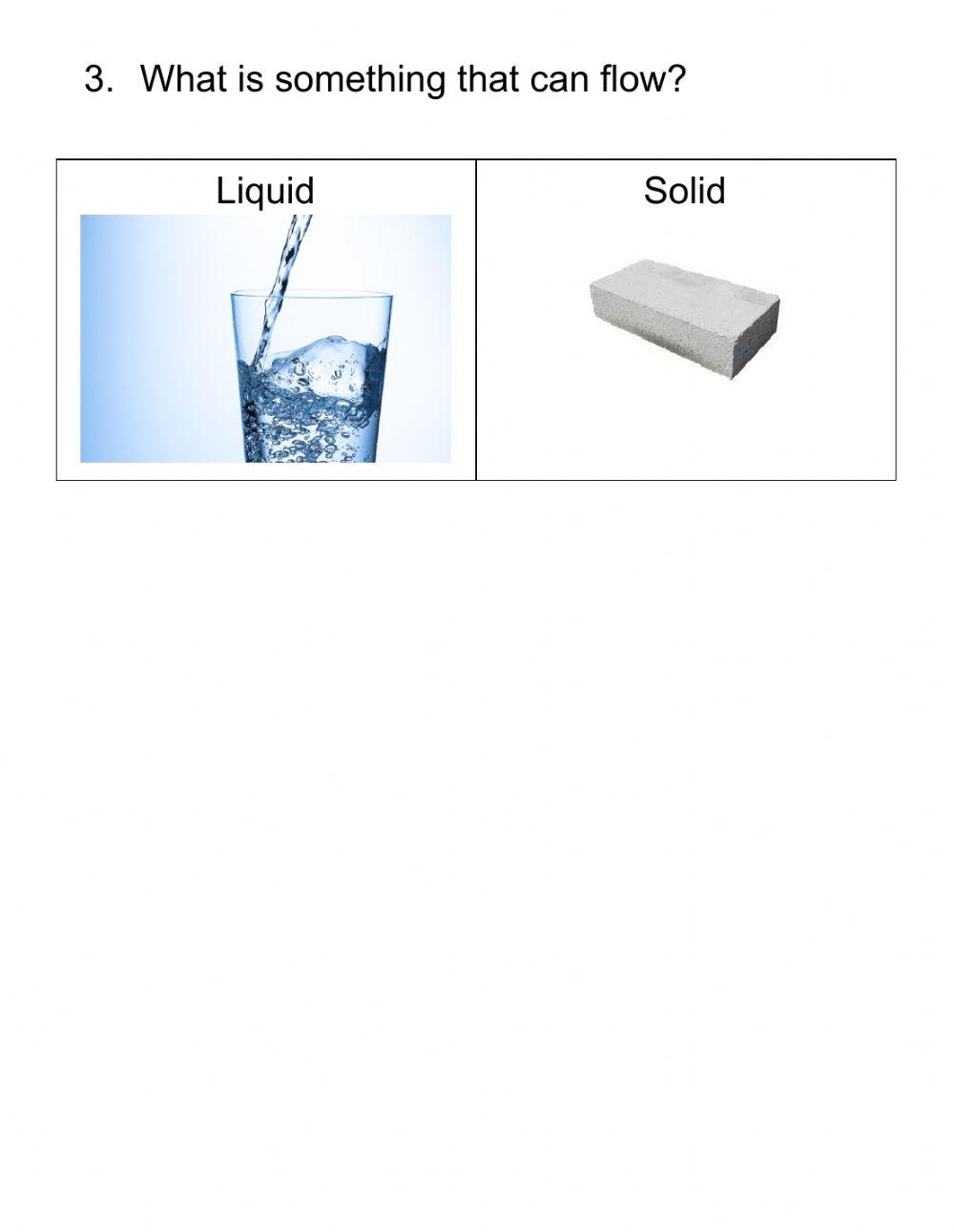 Solid, Liquid, and Gas