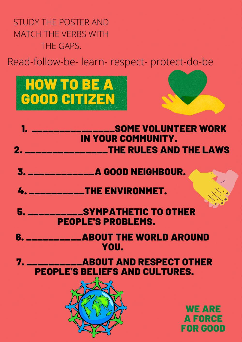 How to be a good citizen