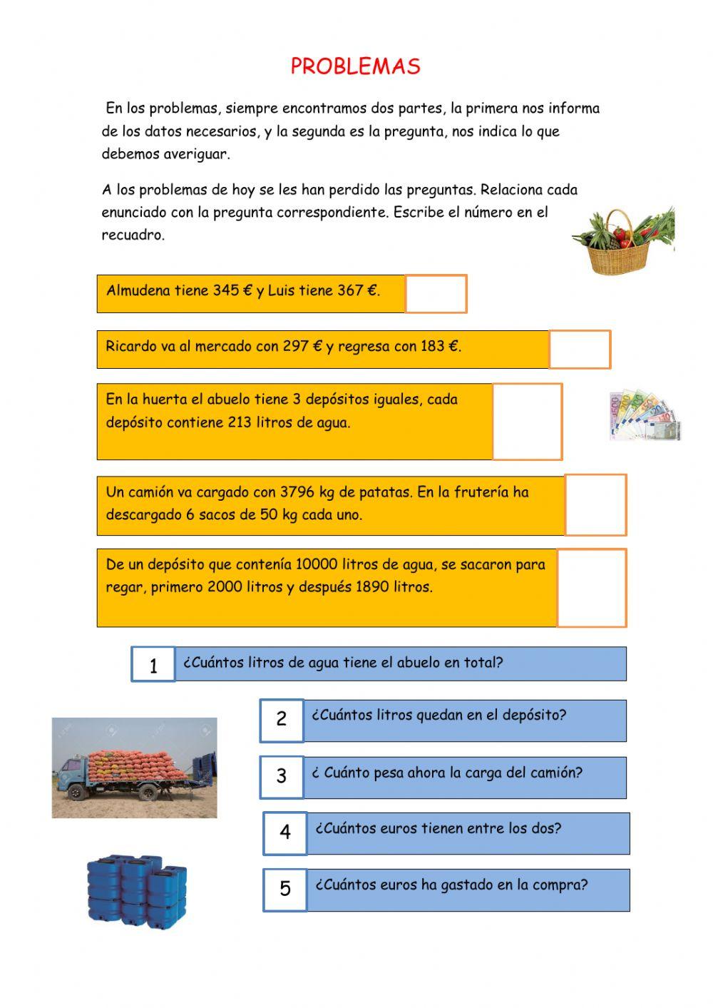 PROBLEMAS. RELACIONAR
