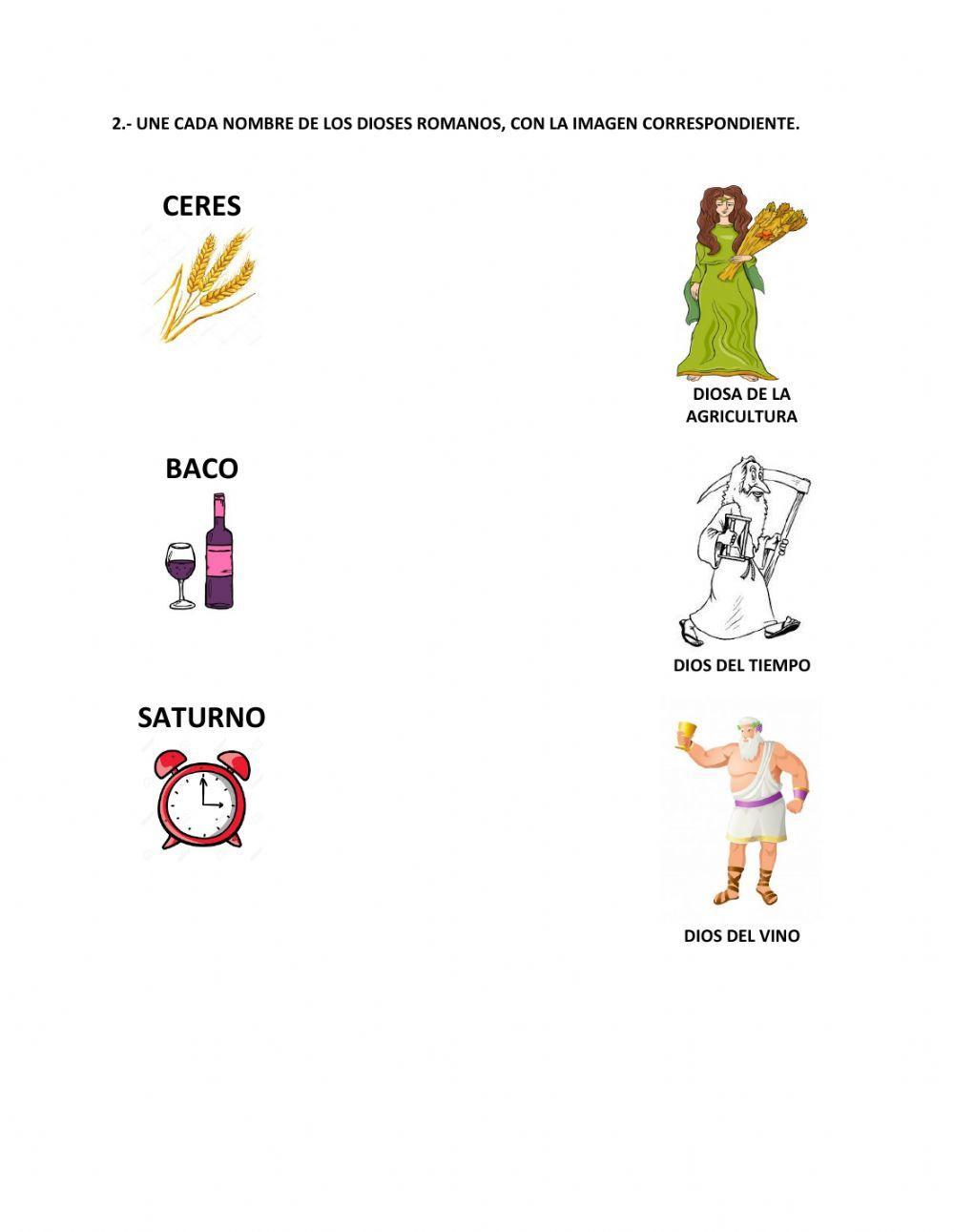 Dioses Griegos y Romanos