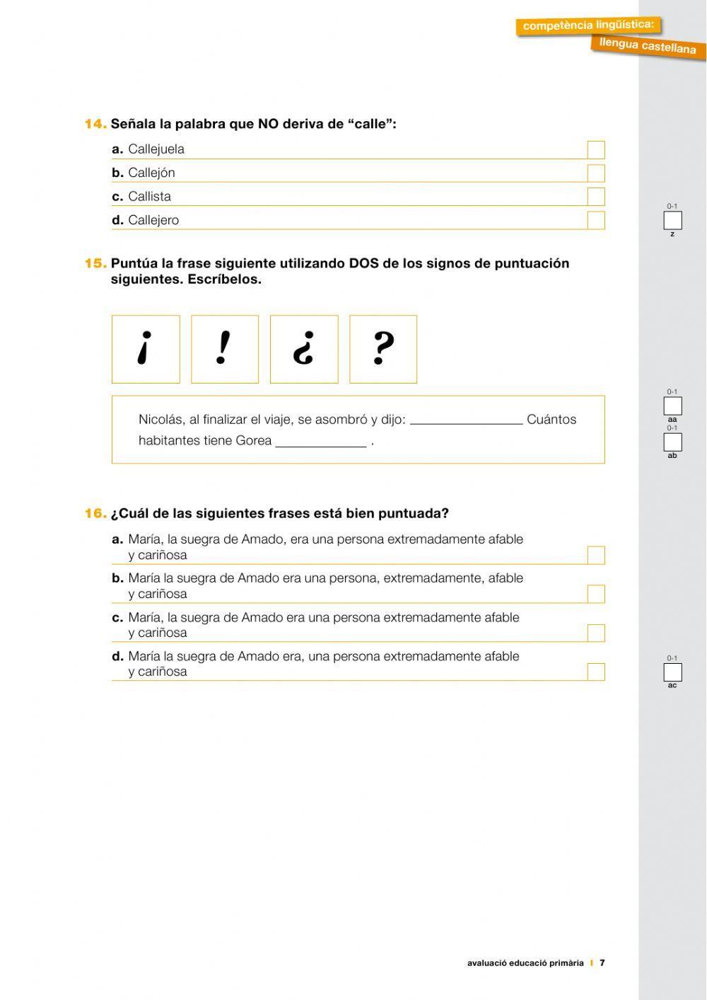 Comprensión lectora 5