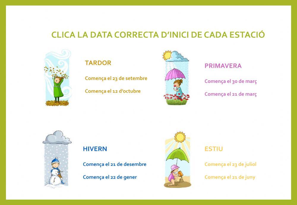 Quan comencen les estacions?