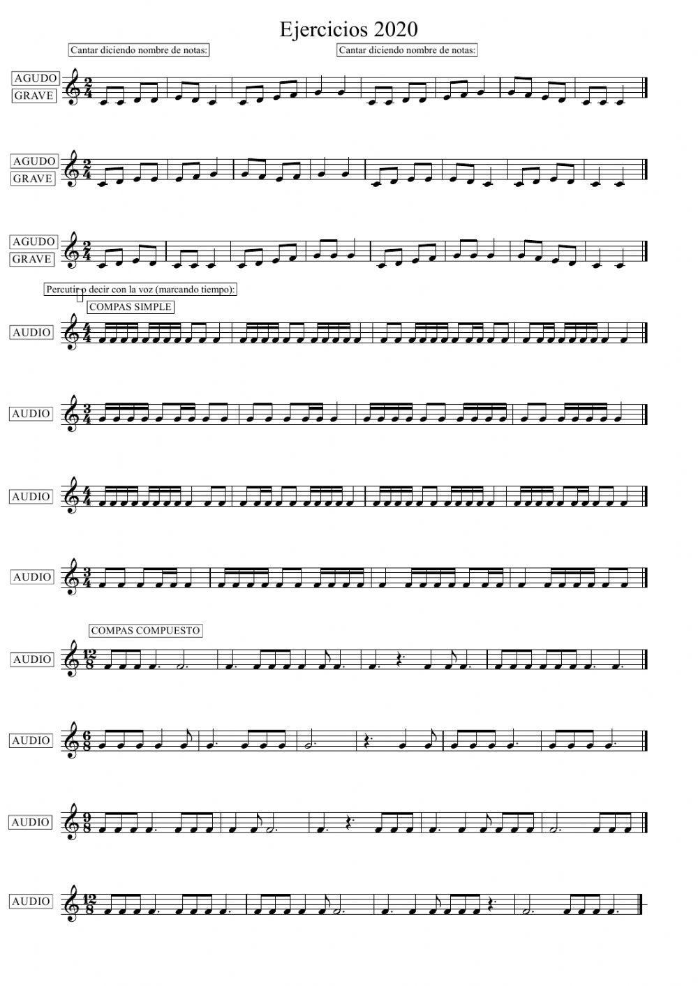 Lecturas melódicas y rímicas