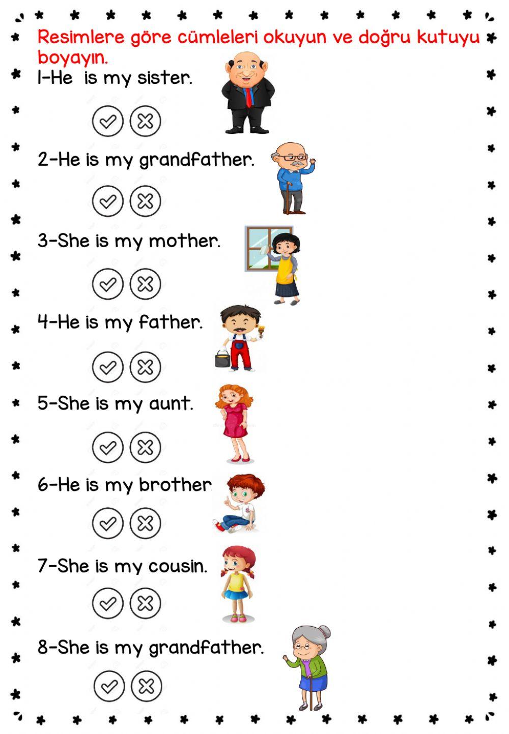 Family worksheet1