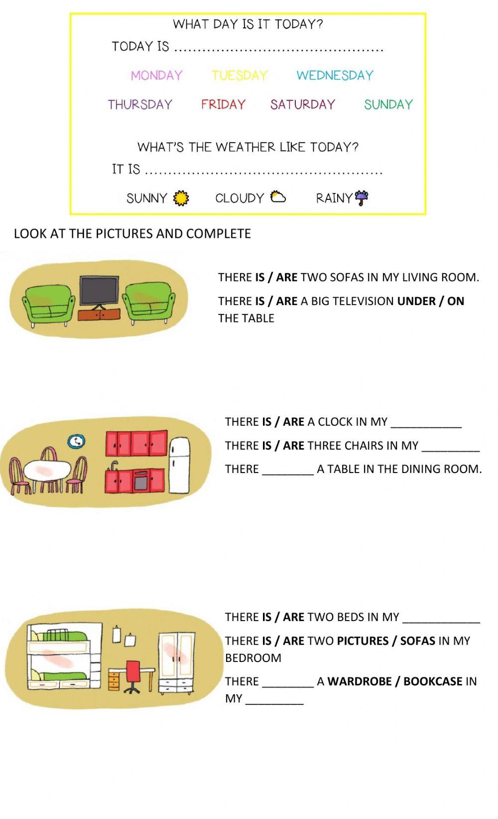 Preposition and there is there are