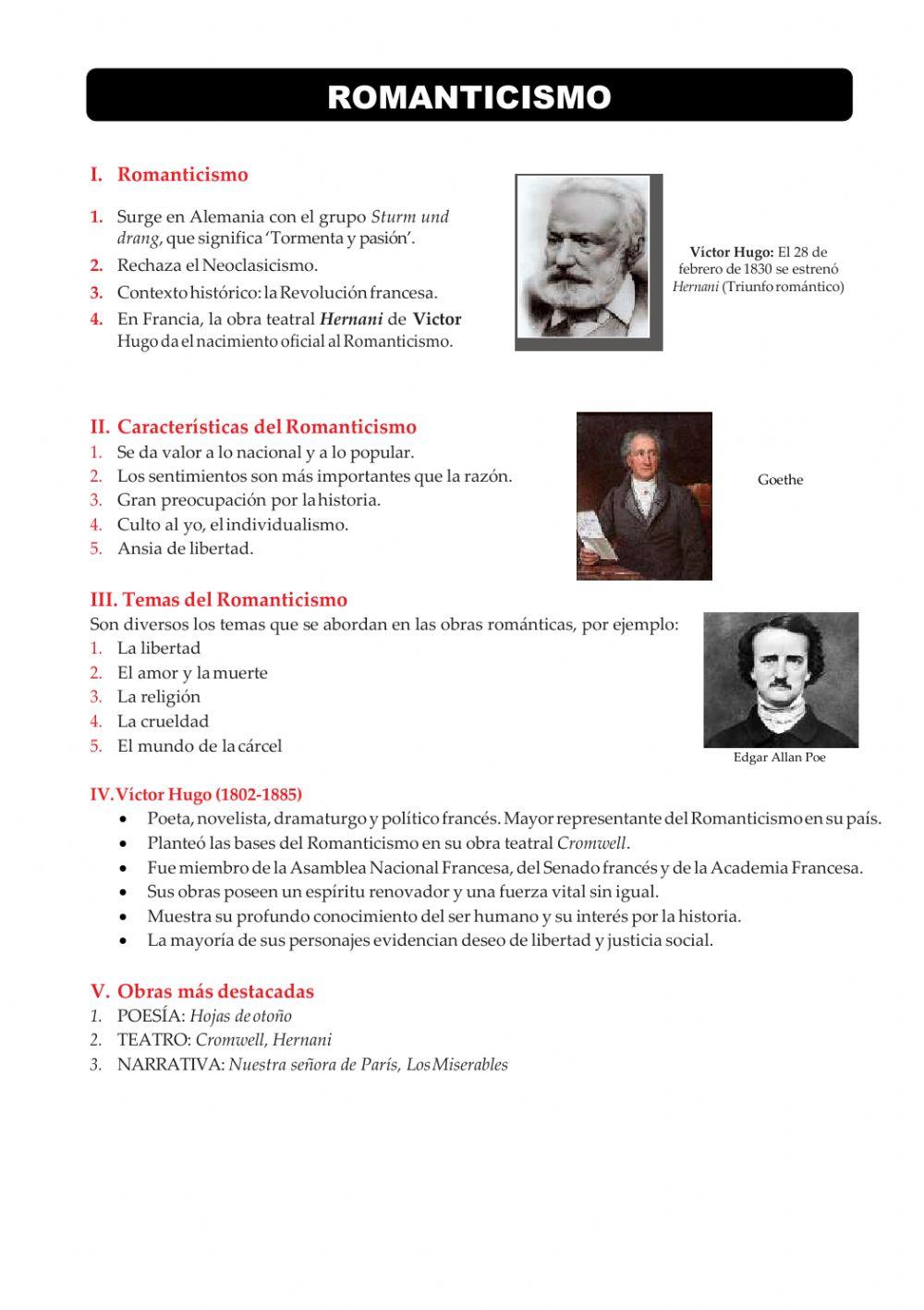Romanticismo - Víctor Hugo