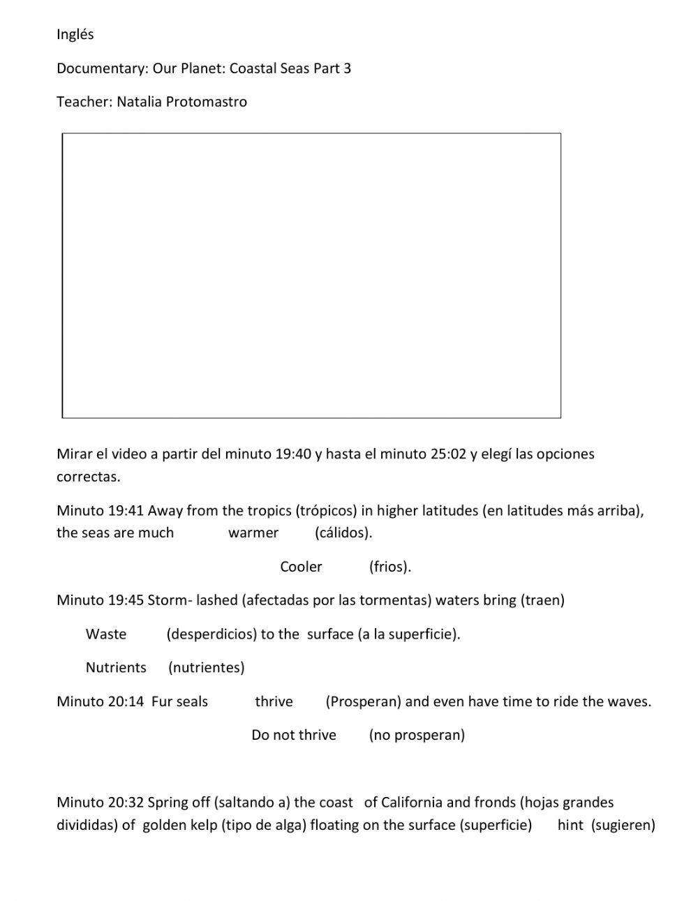 Our Planet Coastal Seas Worksheet Answers Our Planet Coastal Seas Worksheet Answers
