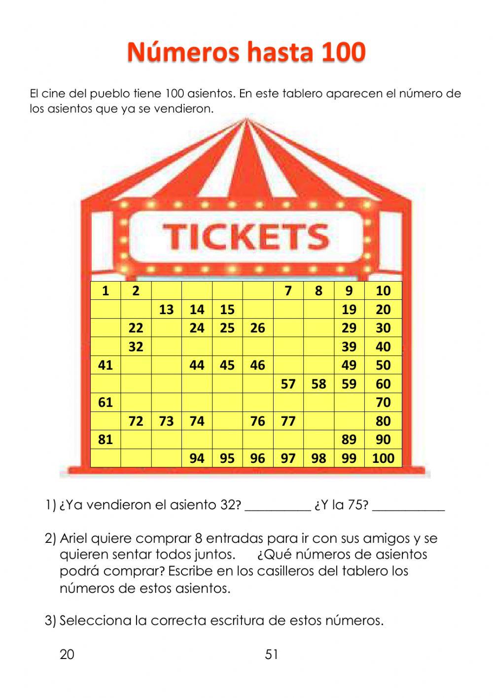 Números hasta el 100