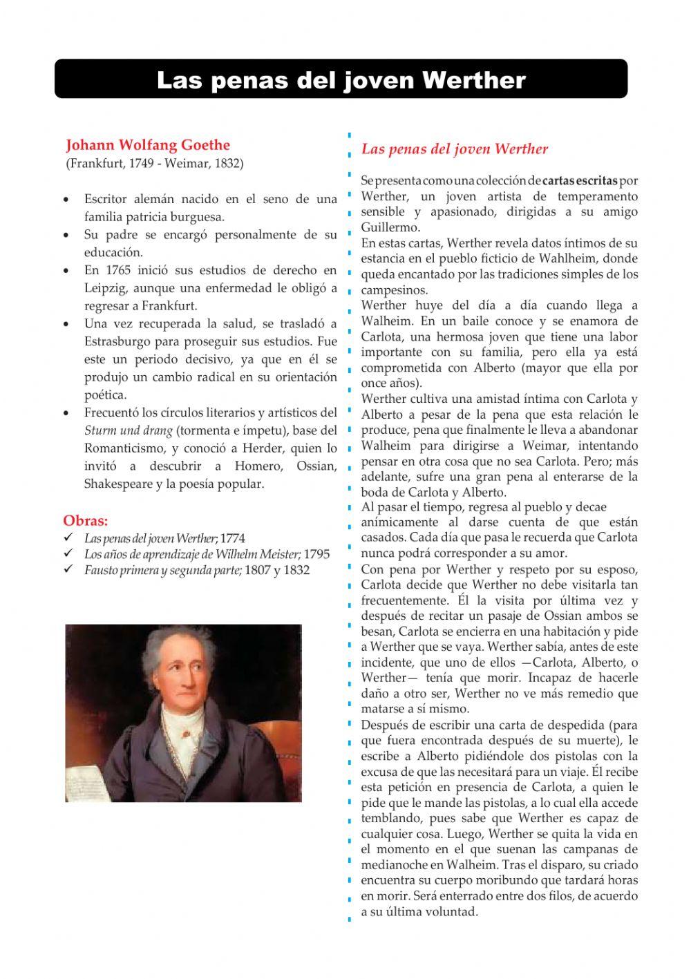 Goethe - Las penas del joven Werther