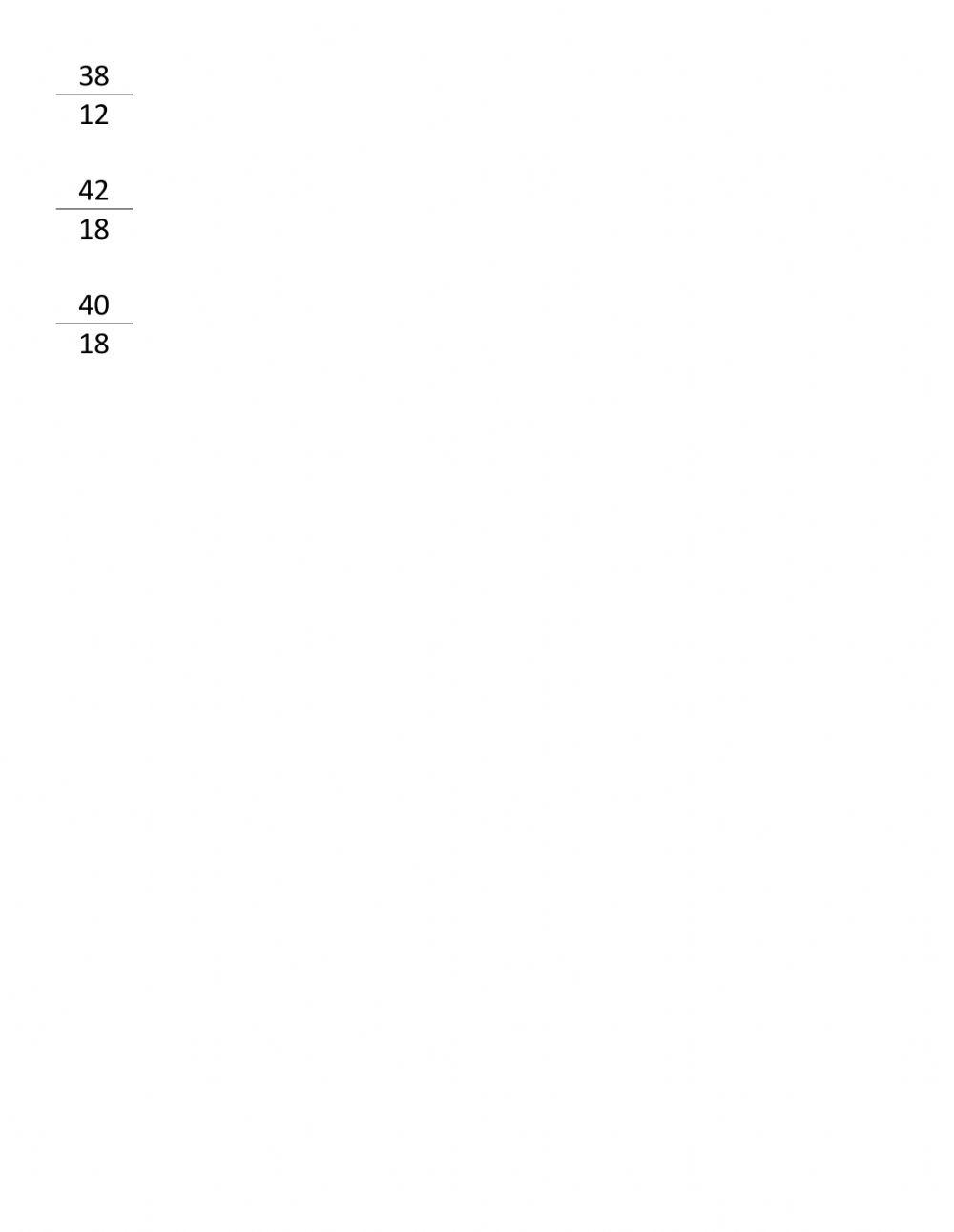 Fracciones impropias