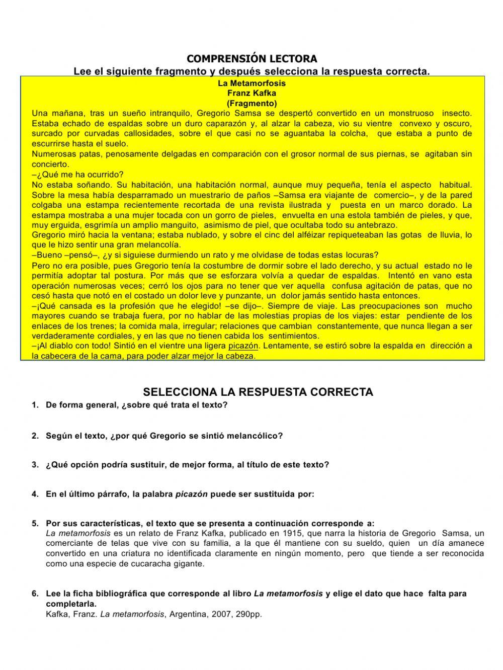 Comprensión lectora