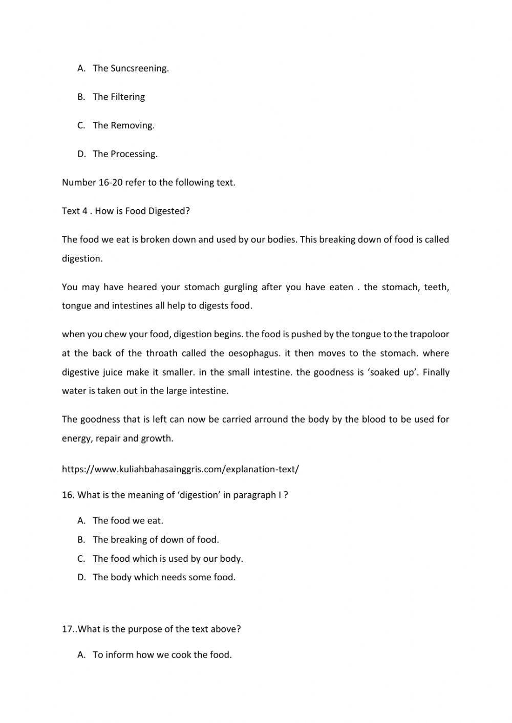 Explanation Text Test 001