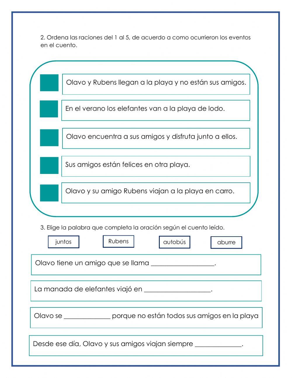 Comprensión de lectura