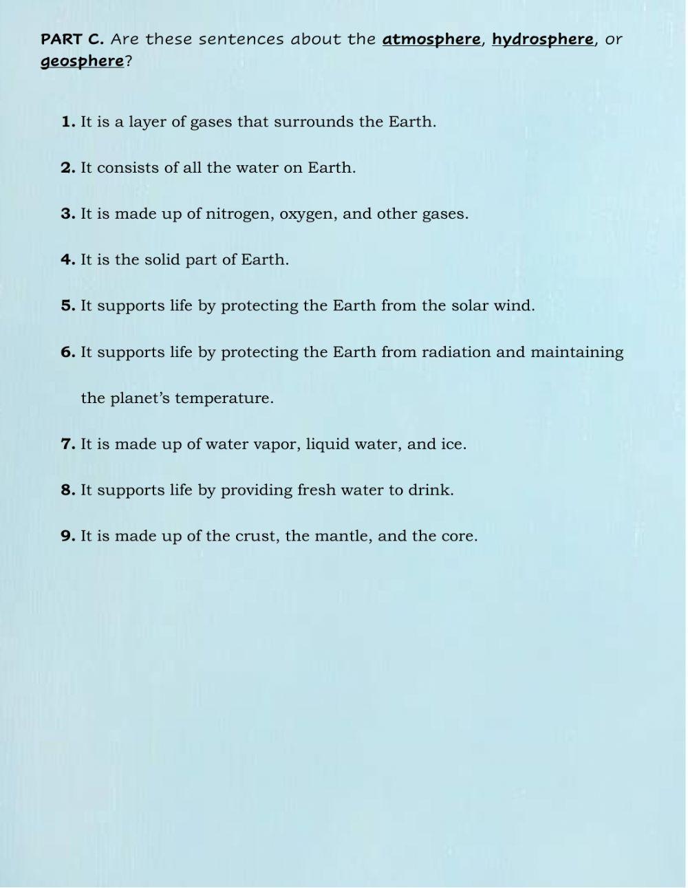 The Earth and the moon