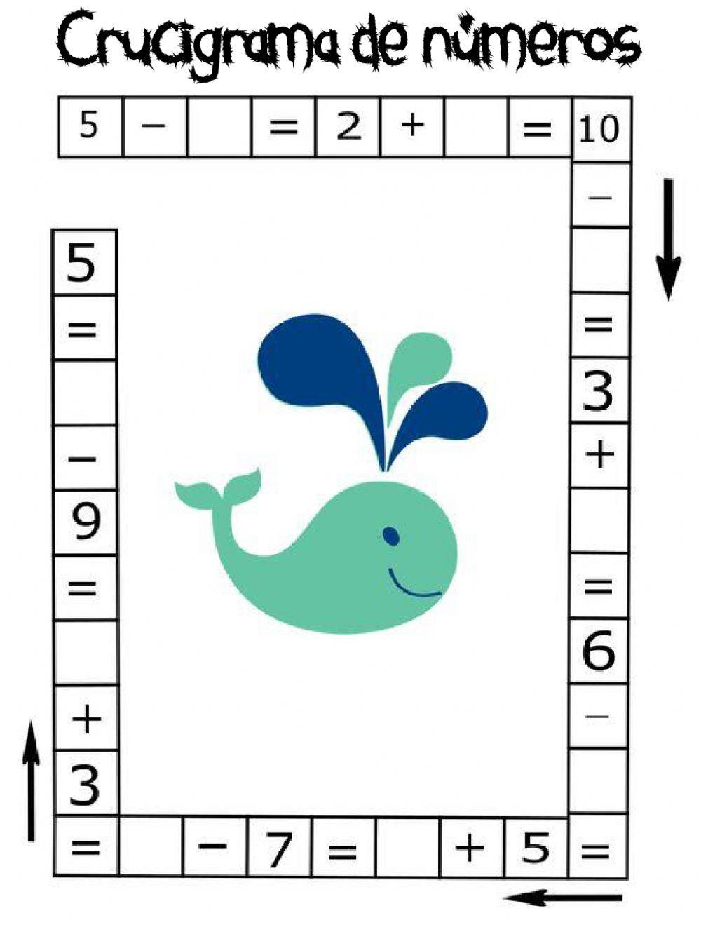 Crucigrama de números