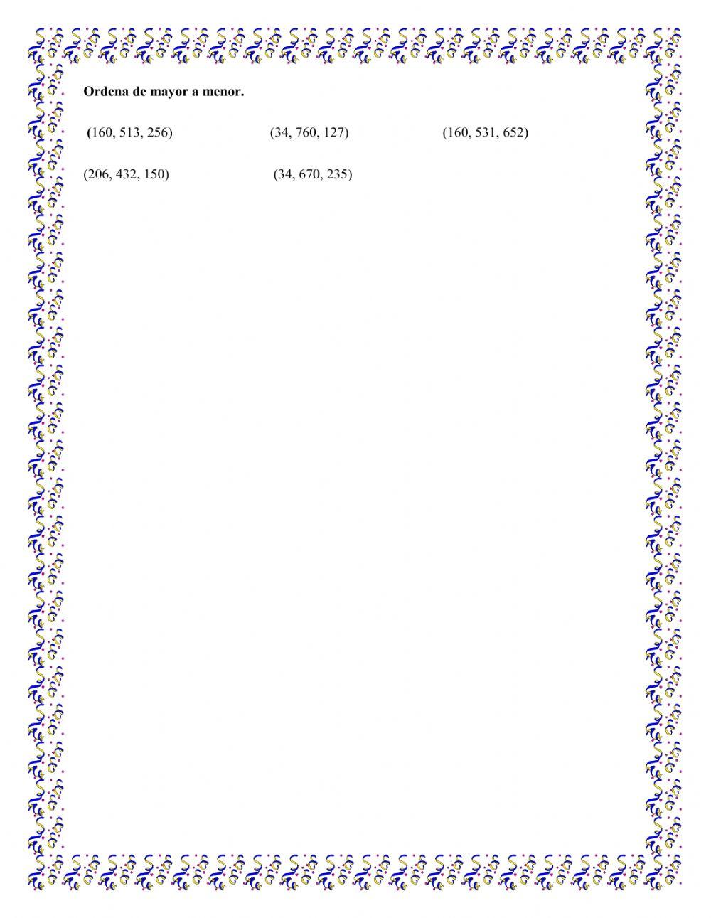 Números mayores  que un millón