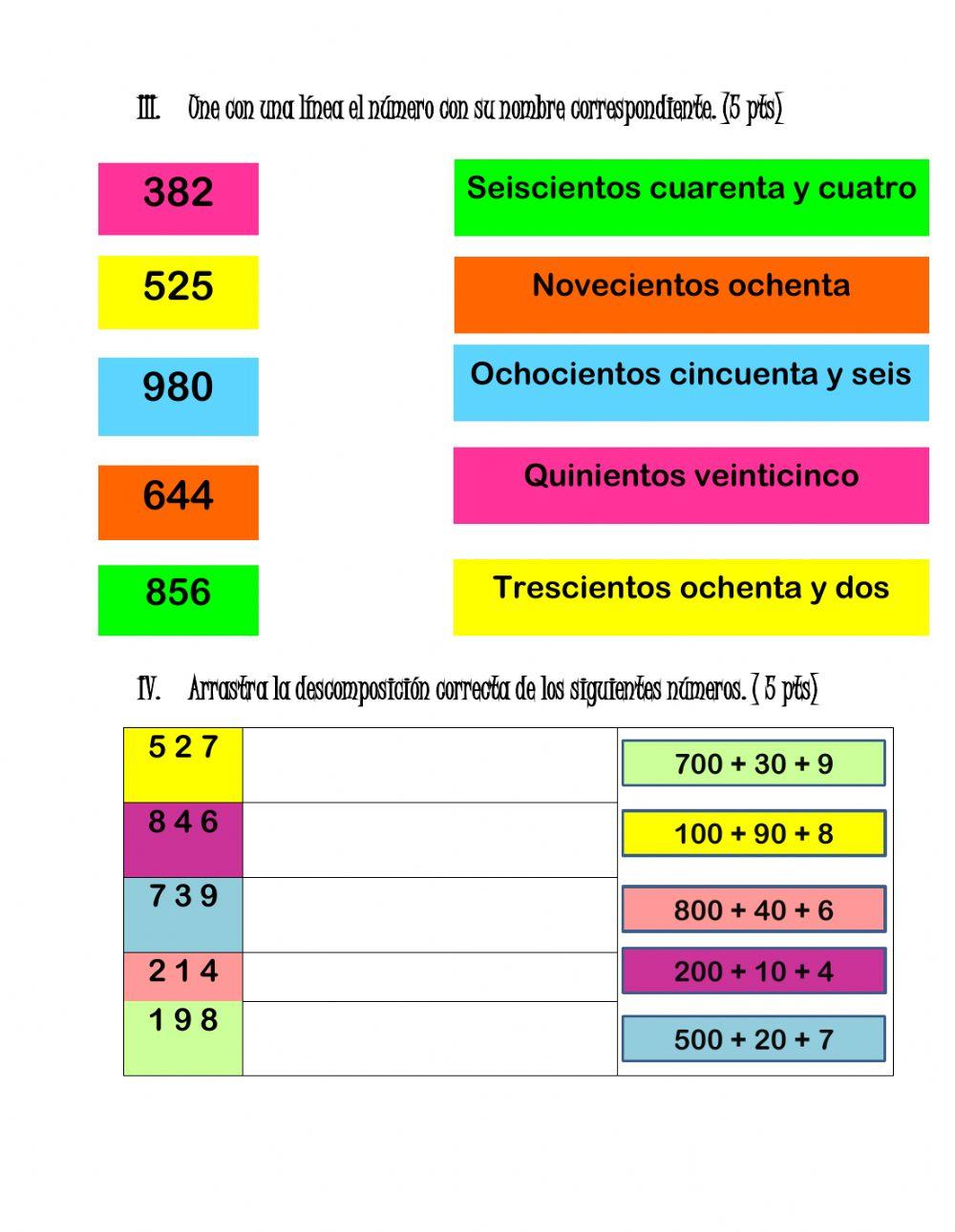 Examen 2° Matemáticas 