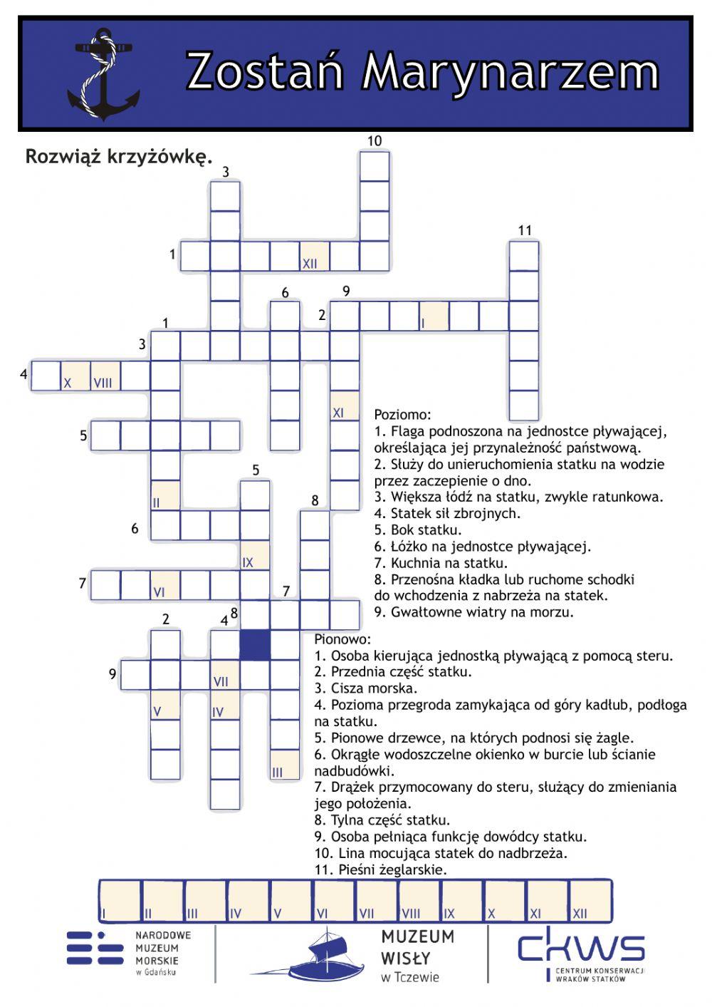 ZM Krzyżówka części statku