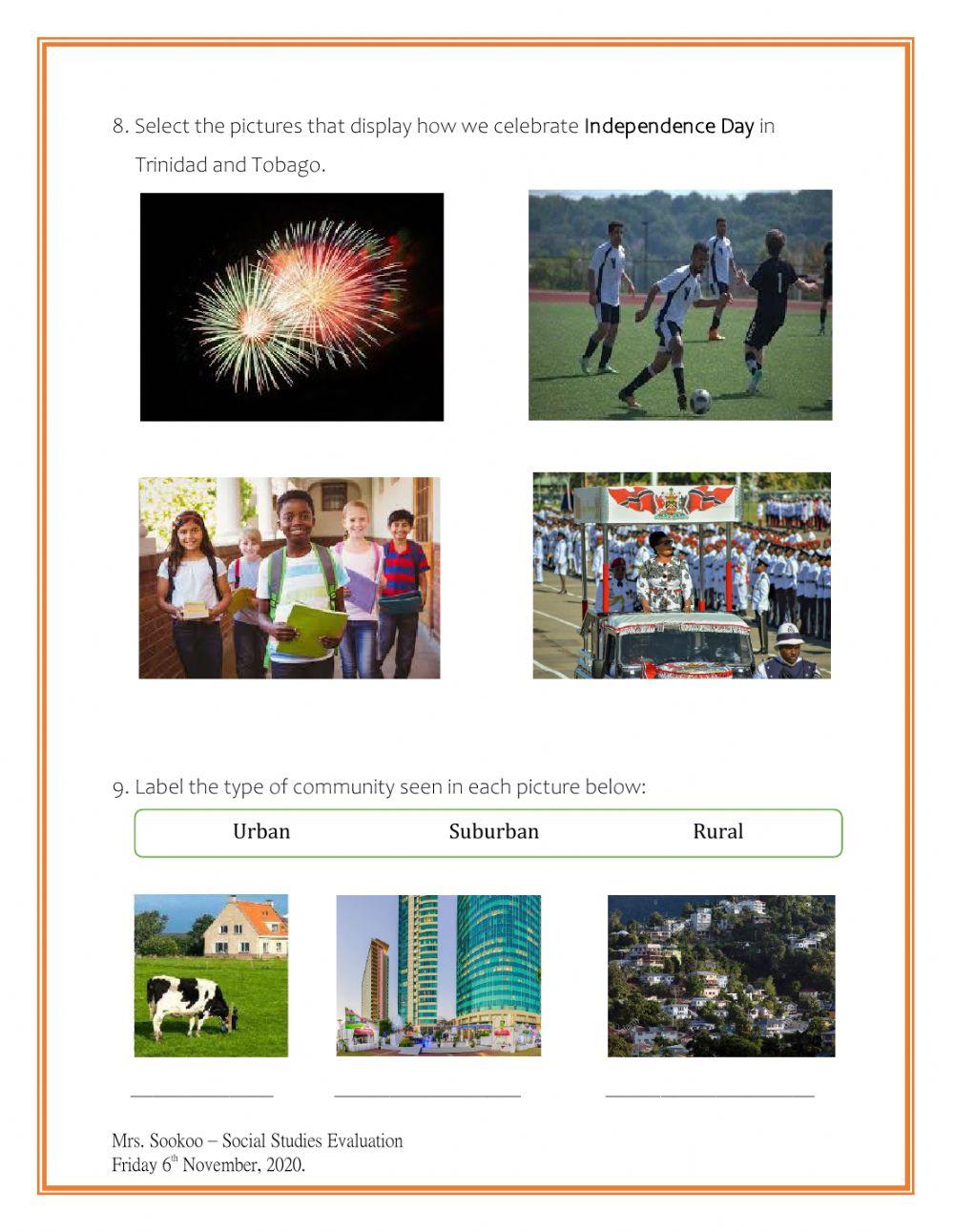 Social studies evaluation