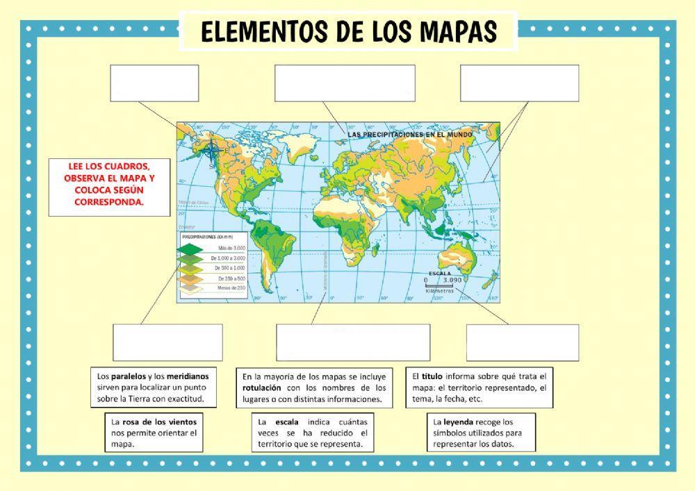 Elementos Del Mapa Exercise Live Worksheets