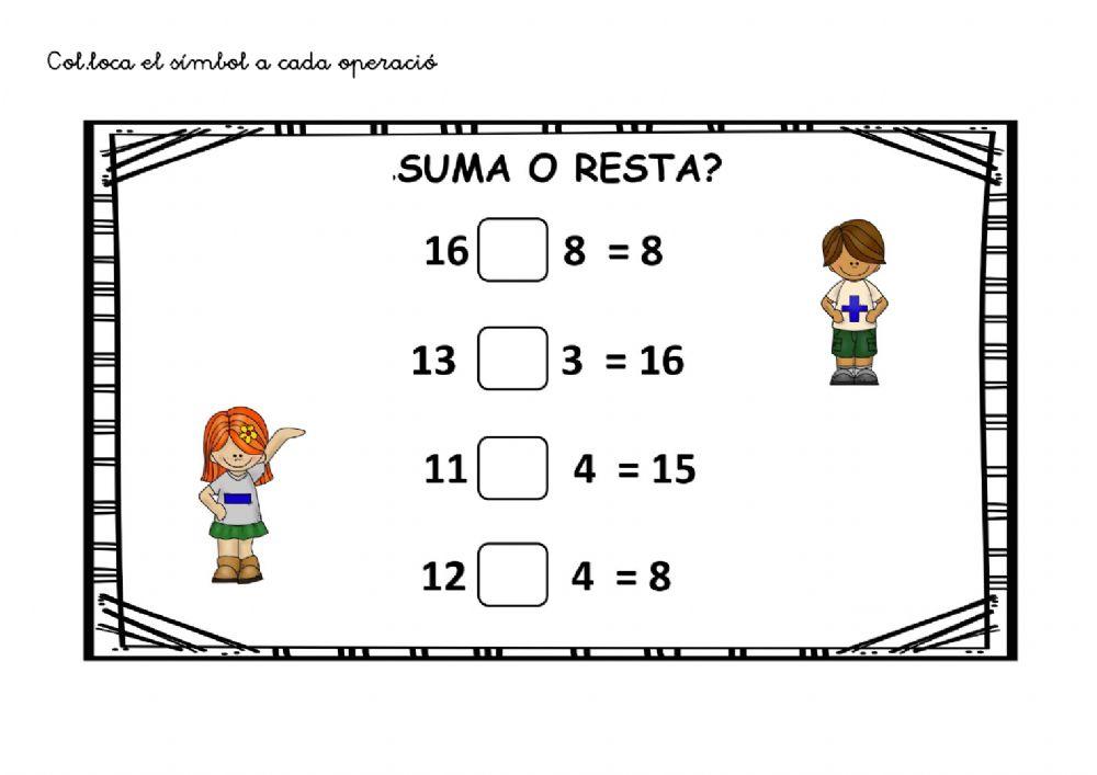 Suma o resta 2