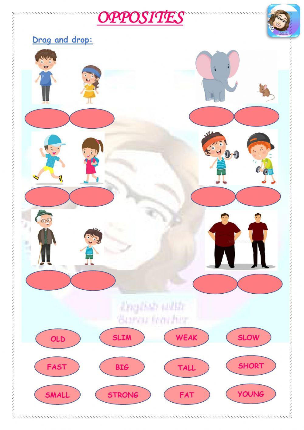 Grade 3-Unit 3-People I love-Opposites
