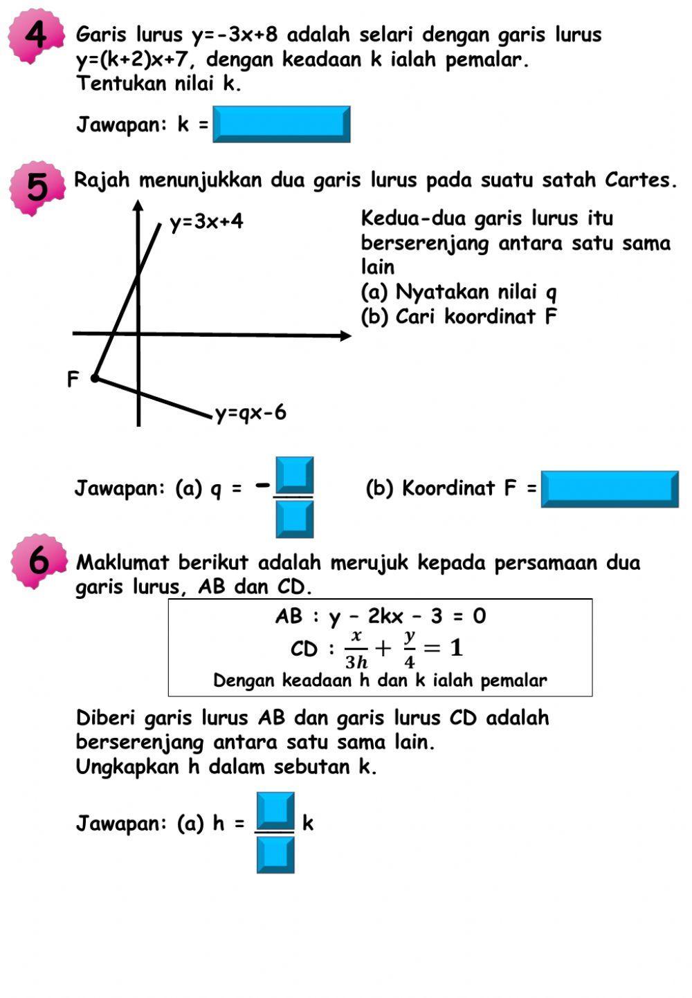 Ulangkaji topik Geometri Koordinat