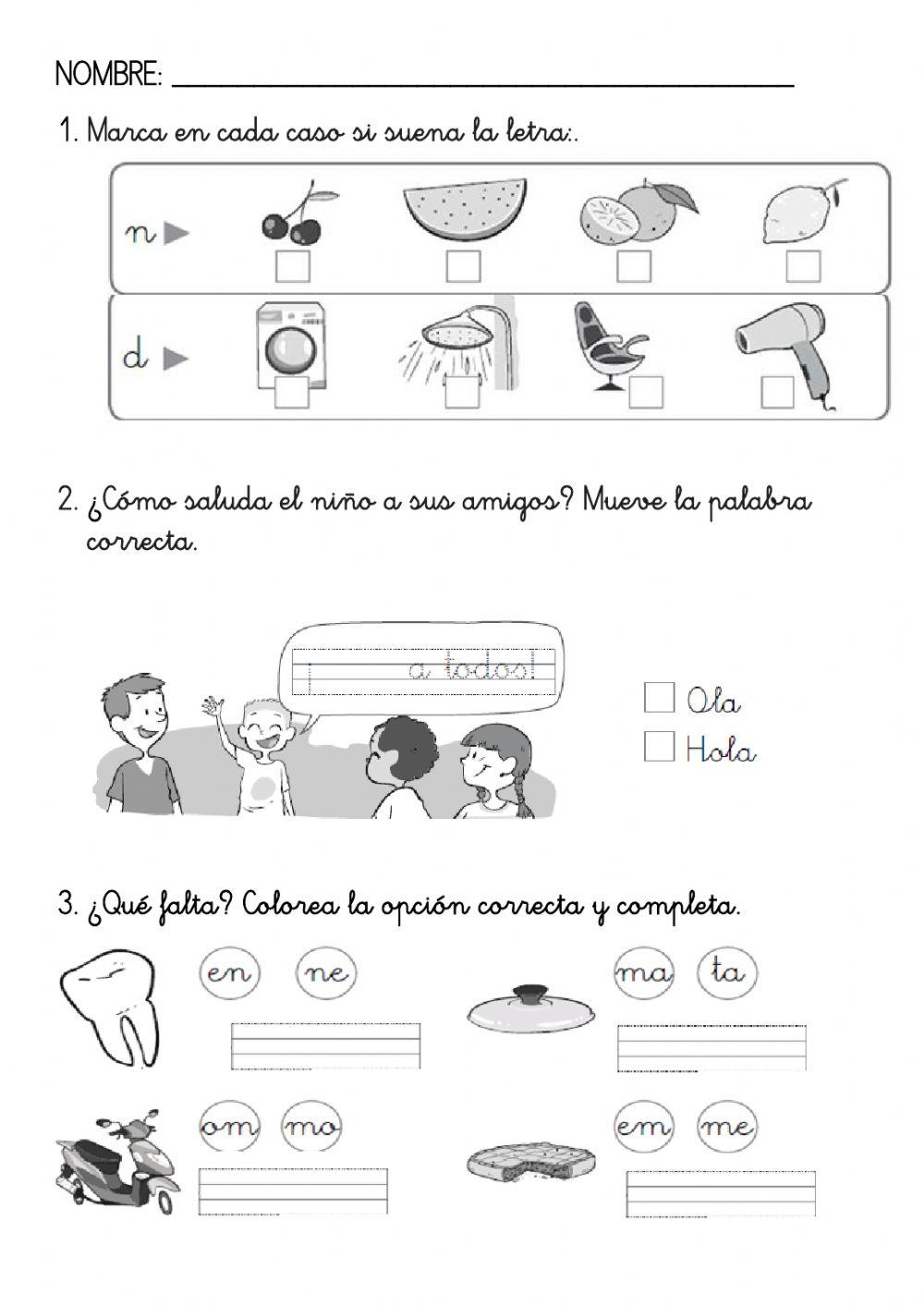 Lengua unidades 1 y 2