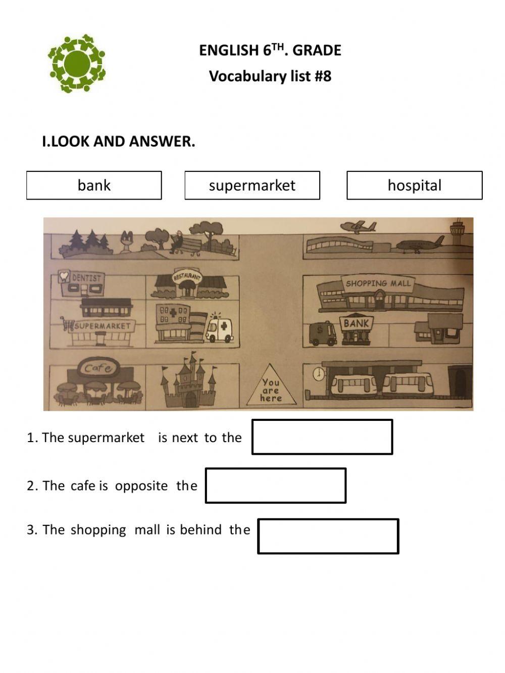 6TH. GARDE LIST -8 PLACES AND DIRECTIONS